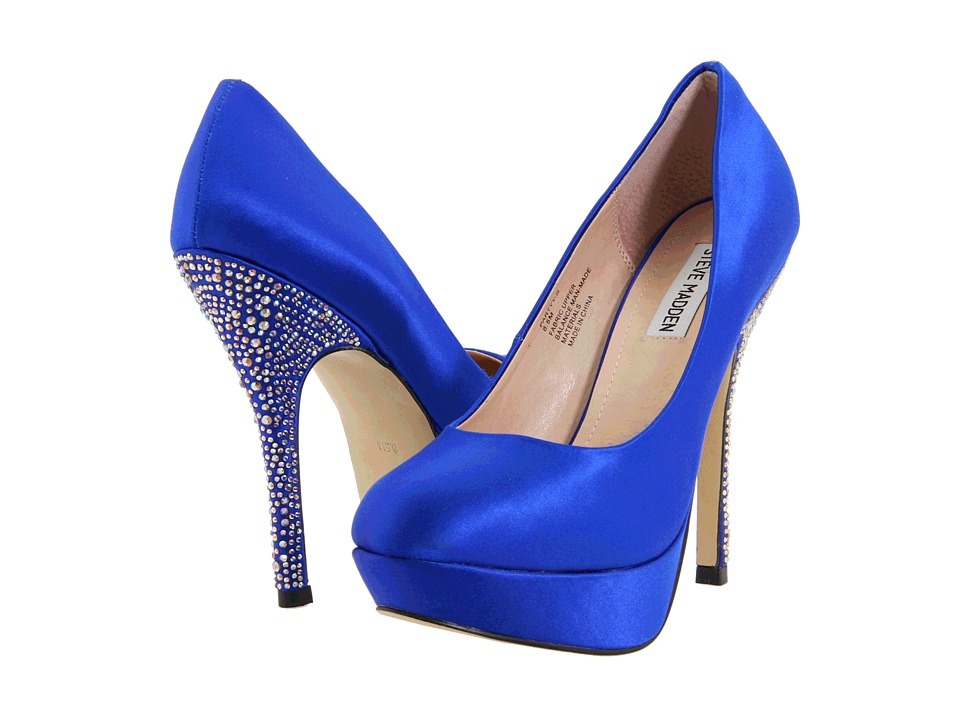 topuğu taşlı gece mavisi ayakkabı modeli