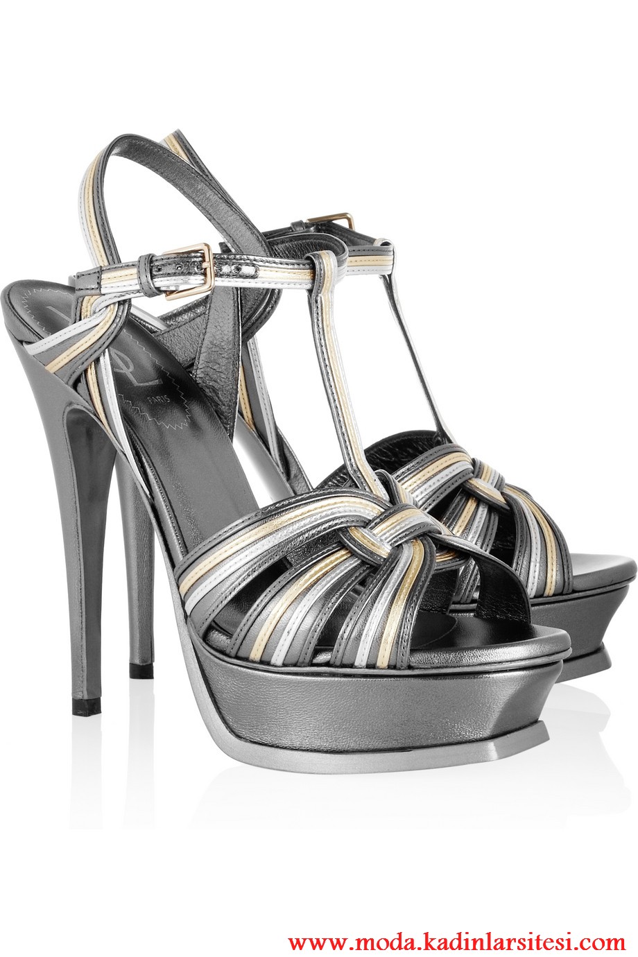 Yves Saint Laurent gri ayakkabı modeli
