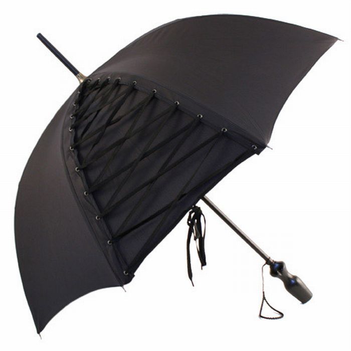 siyah bağcıklı şemsiye modeli