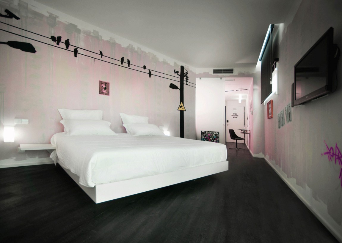sokak temalı yatak odası modeli