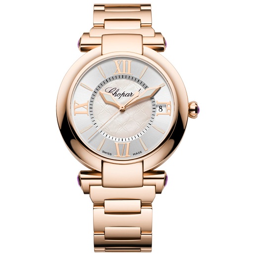 Chopard pembe altın saat modeli