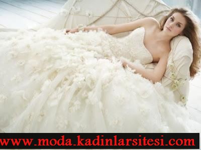 ruffle gelinlik modeli