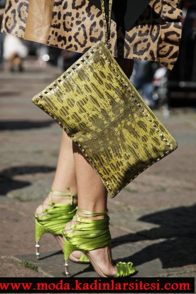 yeşil ayakkabı çanta modeli