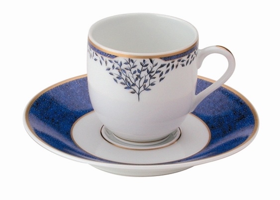 Mavi dal desenli türk kahve fincanı