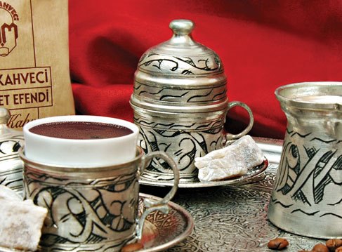 bakırlı porselen türk kahvesi modelleri